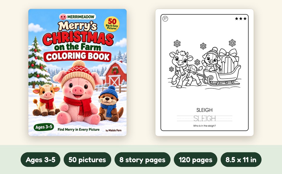 Pages from Merry's Christmas on the Farm